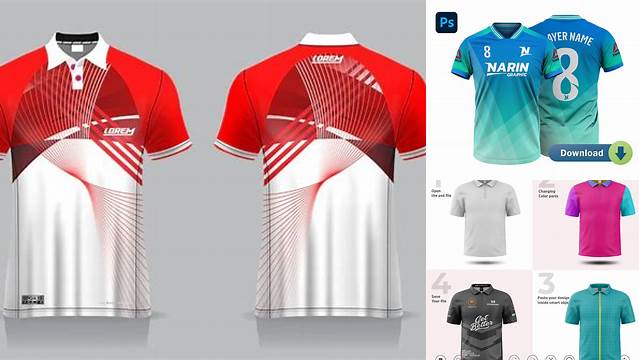 2492+ Mockup Jersey Polos Cdr Customizable PSD Templates