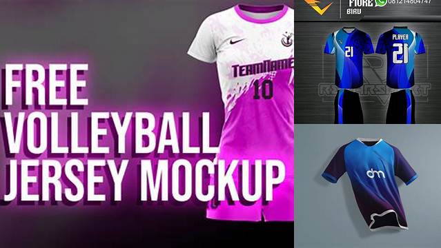 2492+ Mockup Jersey Voli Creative Design PSD Free Download