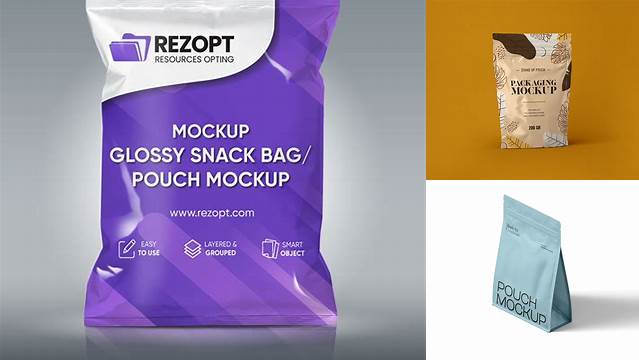 2492+ Pouch Mockup Free Download Easy Editable