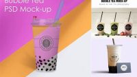 2495+ Boba Tea Mockup Versatile PSD Mockup File