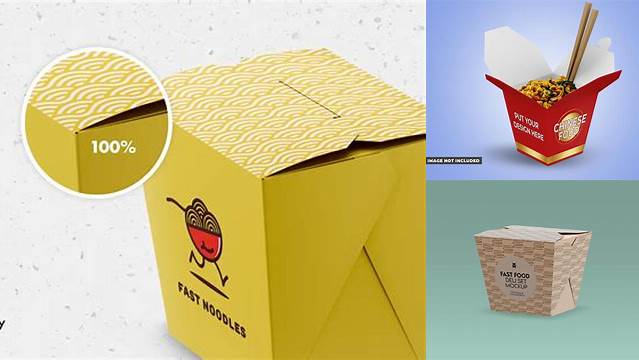 2495+ Opened Noodles Box PSD Mockup Custom Design Freebie PSD