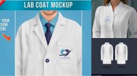 2499+ Doctor Coat Mockup Include TIFF