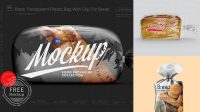 2501+ Plastic Bag With Clip For Bread Customizable Layered Design PSD