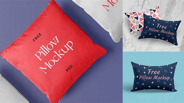 2504+ Rectangle Pillow PSD Mockup Exclusive Free Photoshop Asset