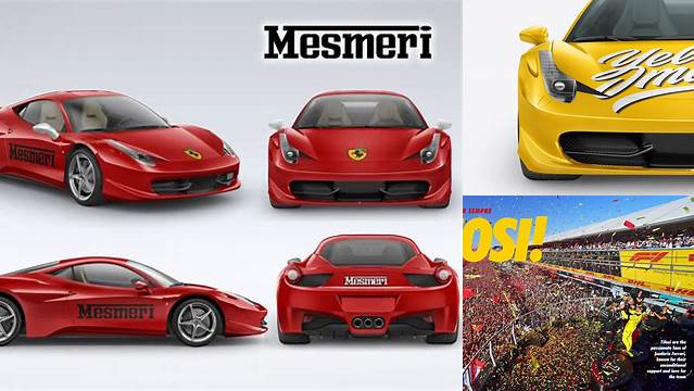 2505+ Ferrari Mockup Photoshop Freebie