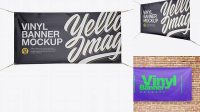 2505+ Vinyl Banner Mockup Customizable PSD