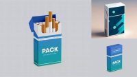 2506+ Cigarette Mockup Free Layered Photoshop Template