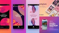 2507+ Stories Instagram Mockup PSD Download