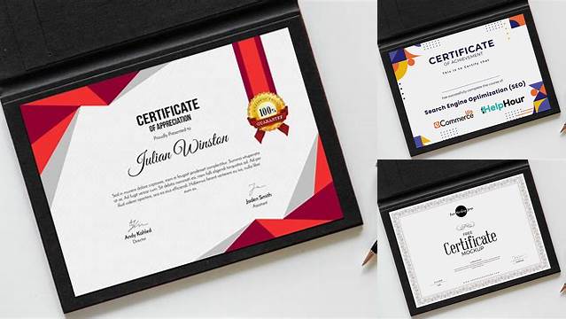 2508+ Certificate Mockup Psd Free Download Creative Design Resource