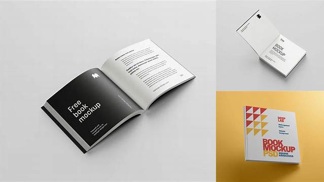 2508+ Square Book Mockup Free For Free Download