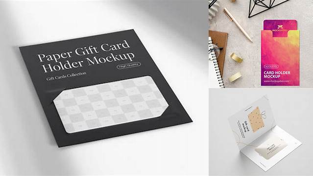 251+ Matte Gift Card with Card Holder PSD Mockup Download Free Premium Design PSD