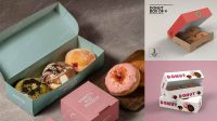 2512+ Donut Box Mockup Easy Editable