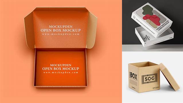 2513+ Half-Open Box PSD Mockup Download Premium PSD Resource