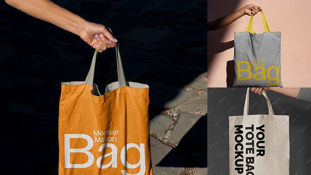 2516+ Tote Bag Mockup Layered PSD File