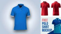 2523+ Men’s Polo Shirt PSD Mockup Back View Free Digital Resource for Designers