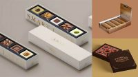 2526+ Chocolate Box Mockup Free Download Smart Object Free Photoshop File