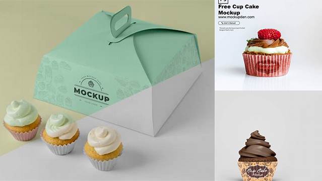 2528+ Cupcake Mockup Free Versatile PSD Mockup File