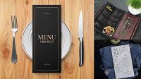 2528+ Restaurant Menu Mockup Psd Free Include TIFF