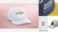 2529+ Flex Cap PSD Mockup Half Side View Advanced Photoshop Template