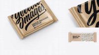 2529+ Kraft Paper Snack Bar PSD Mockup Half Side View Unique High-Resolution Design Freebie