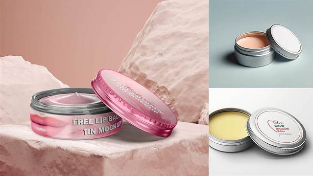 2529+ Lip Balm Tin Mockup Creative Design Mockup