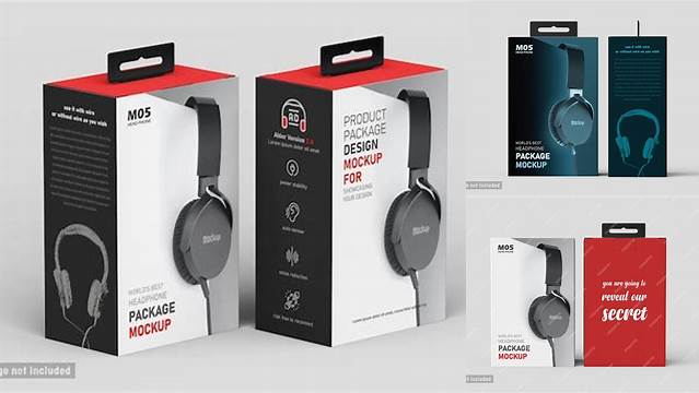 253+ Headphone Packaging Mockup Free Editable Photoshop Template