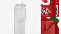 2531+ Combifit Carton Package PSD Mockup Side View High-Quality Digital Mockup Resource