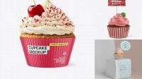 2534+ Cupcake Mockup Free High-Quality Design Free PSD