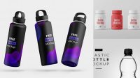 2536+ Metallic Plastic Bottle PSD Mockup Professional PSD Mockup