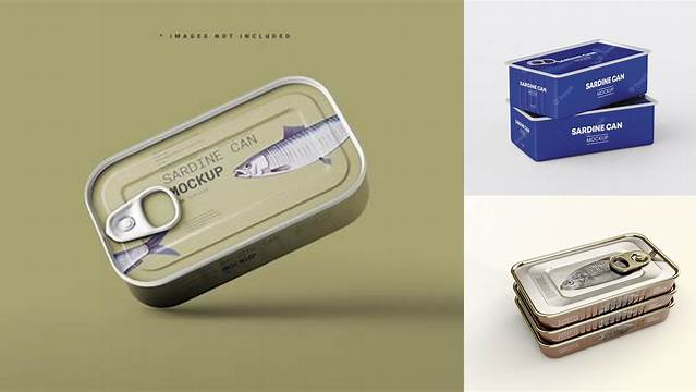 2536+ Sardine Tin Can Mock-up Creative PSD Resources