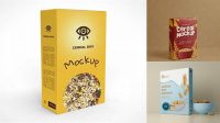 2541+ Cereal Box Template Psd Best Free Mockup PSD