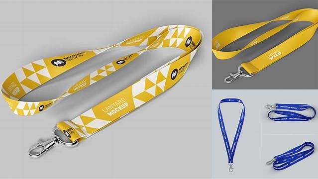 2541+ Lanyard Mockup Template Psd Free Best for Showcase