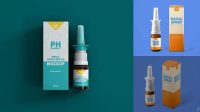 2542+ Bottle with Nasal Spray Pump Download Now High-Quality PSD Template