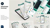 2544+ Whatsapp Mockup Psd Free Download Creative Design Mockup