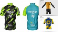 2546+ Cycling Jersey Mockup Free High-Resolution PSD Download