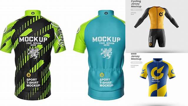 2546+ Cycling Jersey Mockup Free High-Resolution PSD Download