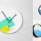 2552+ Clock Mockup Psd Modern Free PSD Template