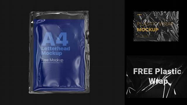 2554+ Plastic Wrap Mockup Download Free PSD