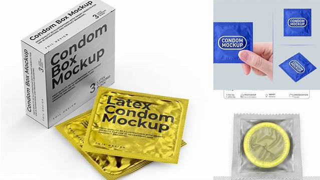 2556+ Condom Mockup Free Psd Smart PNG Image