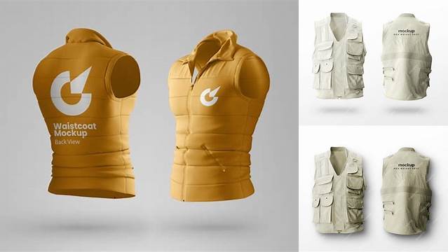 256+ Vest Mockup Modern Design PSD