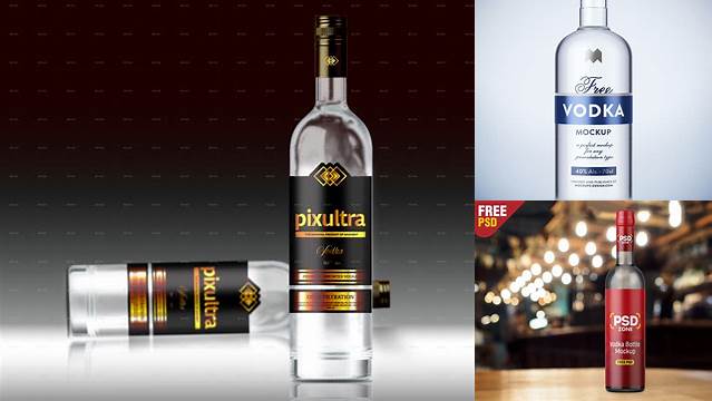 2560+ Vodka Bottle Mockup Free Download Exclusive PSD Design Freebie