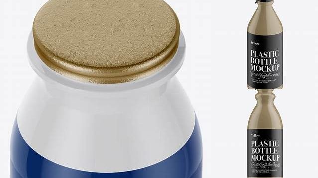 2561+ Glossy Plastic Dairy Bottle PSD Mockup Digital Download PSD for Free