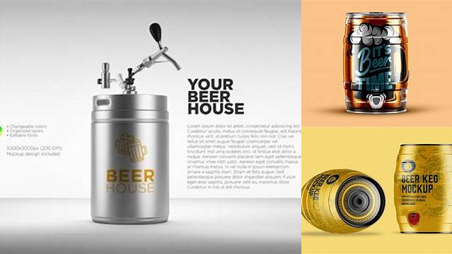 2563+ 20L Beer Keg PSD Mockup Download Exclusive PSD Mockups