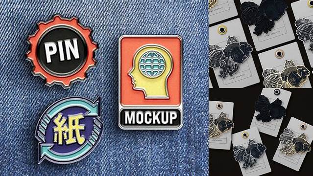 2573+ Enamel Pin Mockup Vk Free PSD