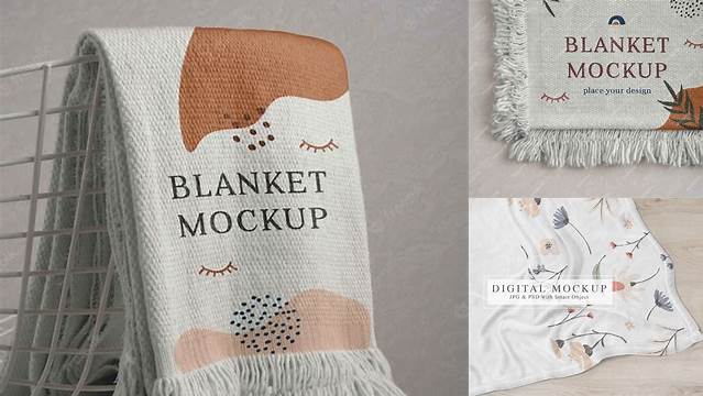 2574+ Blanket Mock Up Digital Download