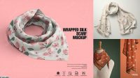 2575+ Free Silk Scarf Mockup Include TIFF