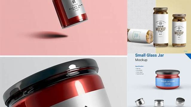 2578+ Glass Jar PSD Mockup High-Quality Editable PSD