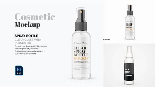 258+ Opened Clear Spray Bottle PSD Mockup Creative Free PSD Graphic Design