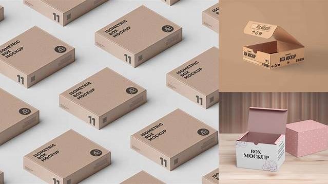 2582+ Carton Package PSD Mockup Half Side View PSD Free Download