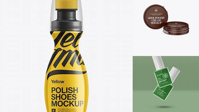 2583+ Shoe Polish Bottle PSD Mockup Include TIFF